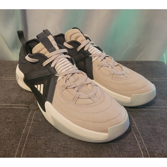 Adidas Basketball Exhibit Select Size 11 ID5305 Gray Black White - Picture 1 of 12